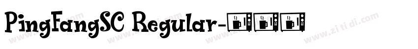 PingFangSC Regular字体转换